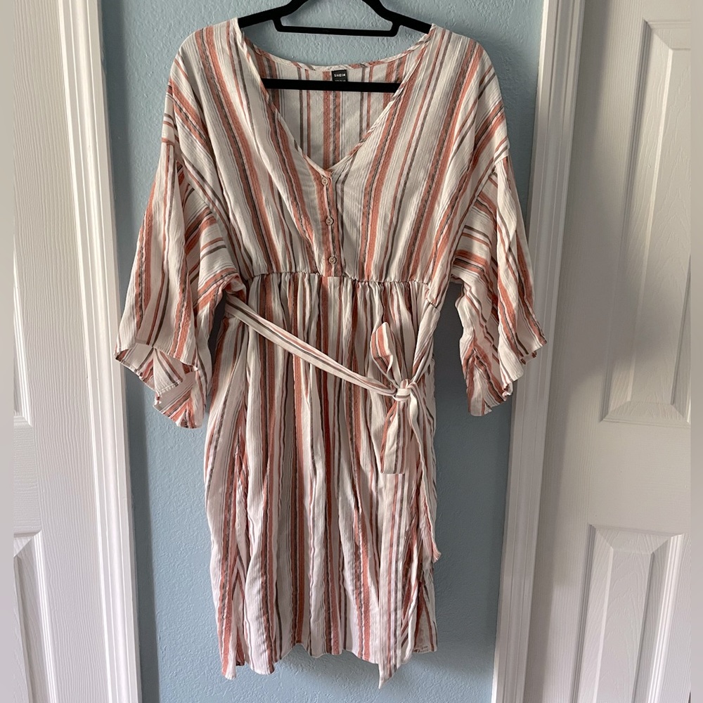 SHEIN size XXL vertical striped dress